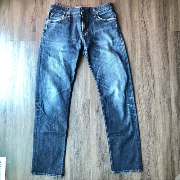 Ag Adriano Goldschmied Other - AG Adriano Goldschmied The Graduate Tailored Leg Dark Blue Jeans Men Size 36x36